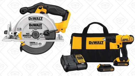 DEWALT 20V Drill Driver Kit + 20V Circular Saw | $138 | Amazon | More DEWALT Deals